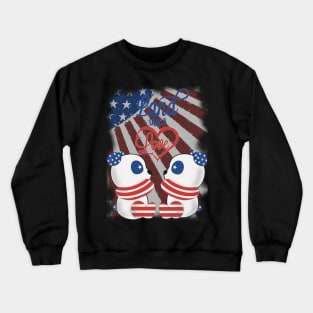 Land that I love pandas Crewneck Sweatshirt